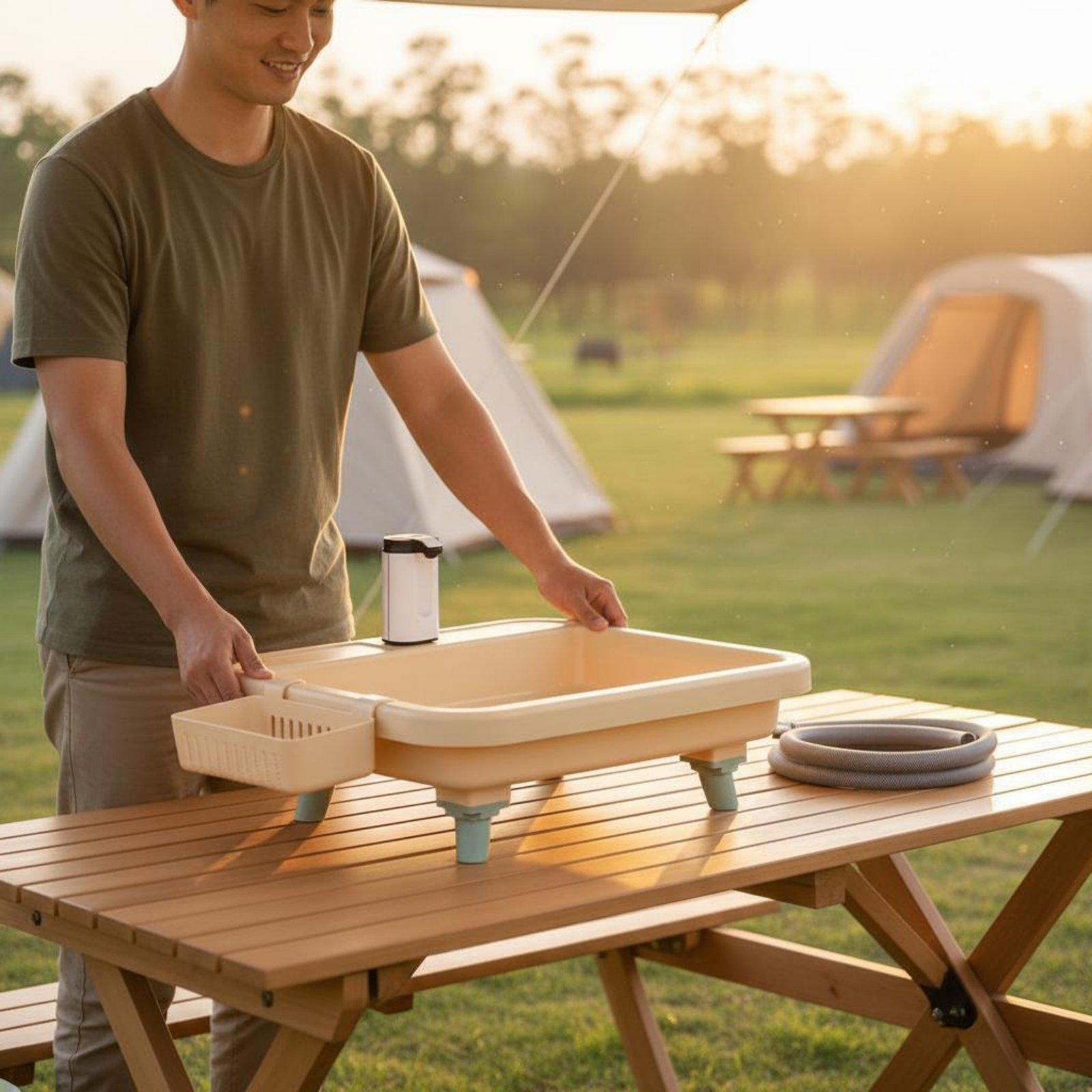 Portable Camping Sink with Bui - огляд і ціна Outdoor Adventurer