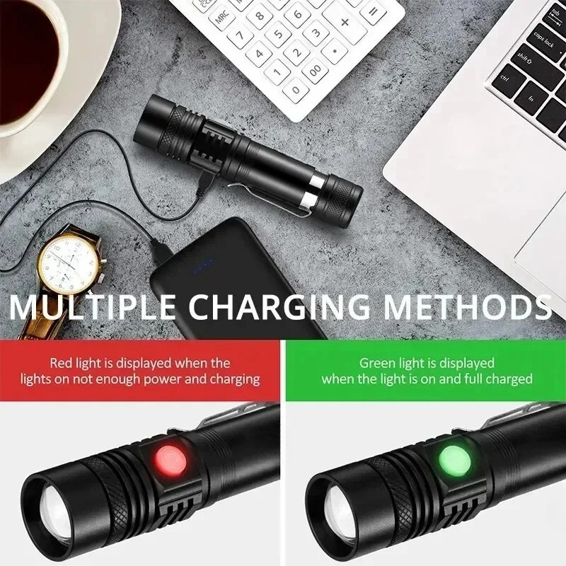 T6 LED Rechargeable Flashlight - огляд і ціна Outdoor Adventurer