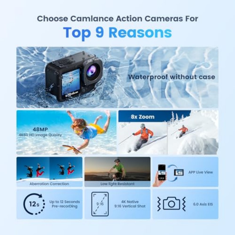 Mini body camera, 2K action ca - огляд і ціна Outdoor Adventure Images
