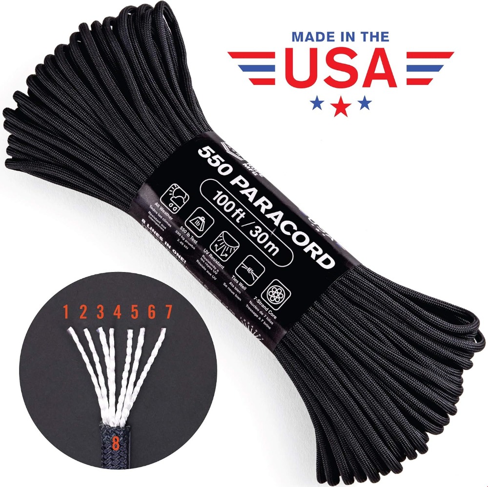 550 Paracord 100 Feet 7-Strand - огляд і ціна Paracord 550 Feet