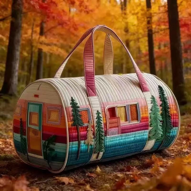 Vintage Camper Van Quilted Duf - огляд і ціна Outdoor Adventure Quilt